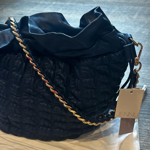 Jennu Vegan Leather Bag Blue Women's Purse NWT - Picture 4 of 8